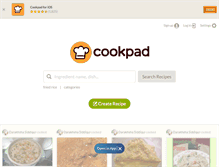 Tablet Screenshot of cookpad.com